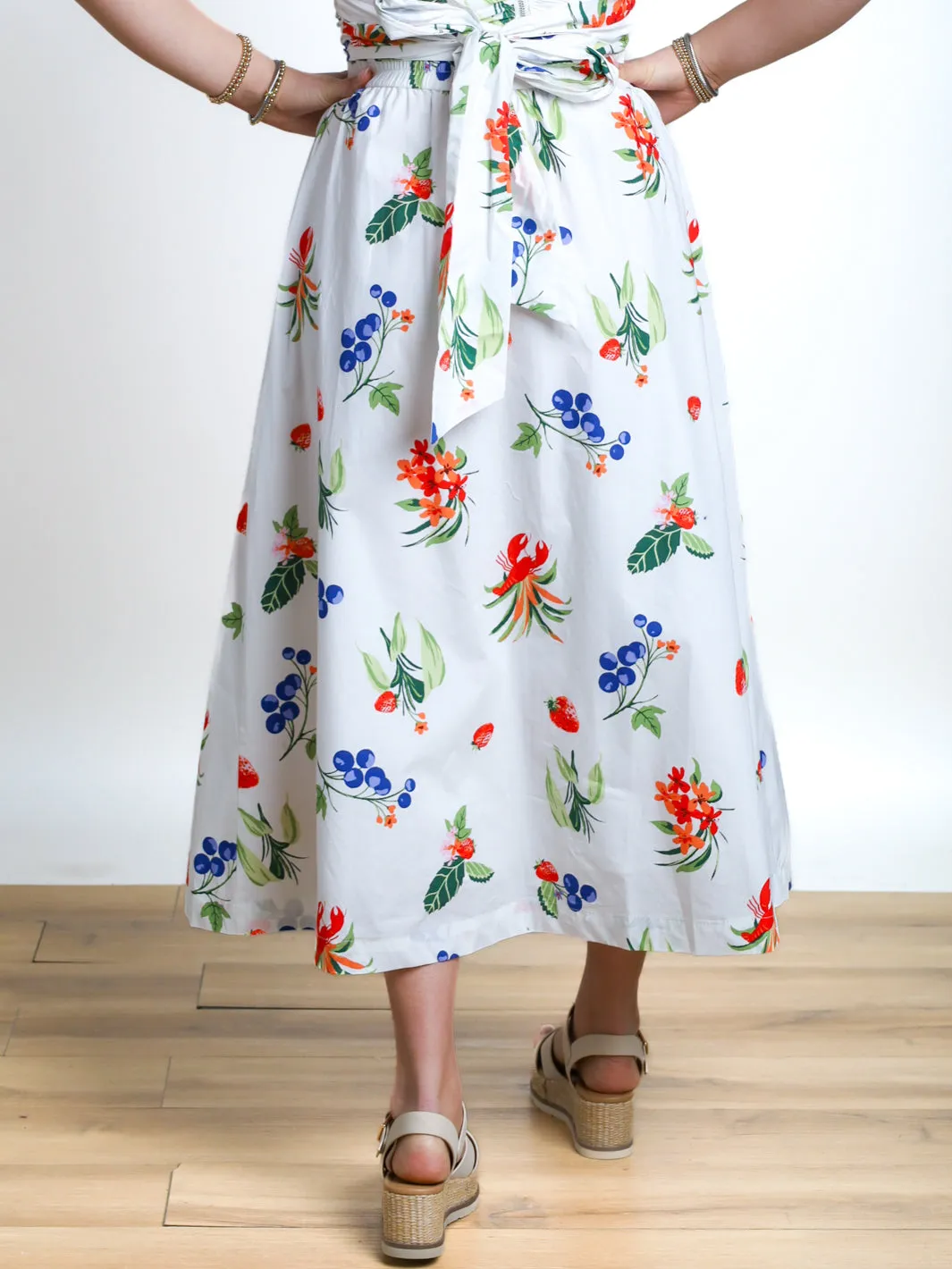 In Season Button Front Set Maxi Skirt