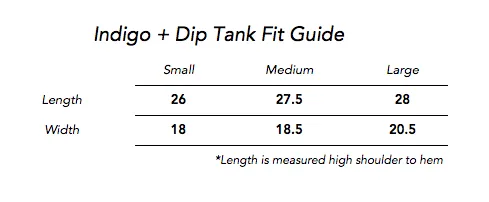 Indigo Tank for Men and Women - Modal