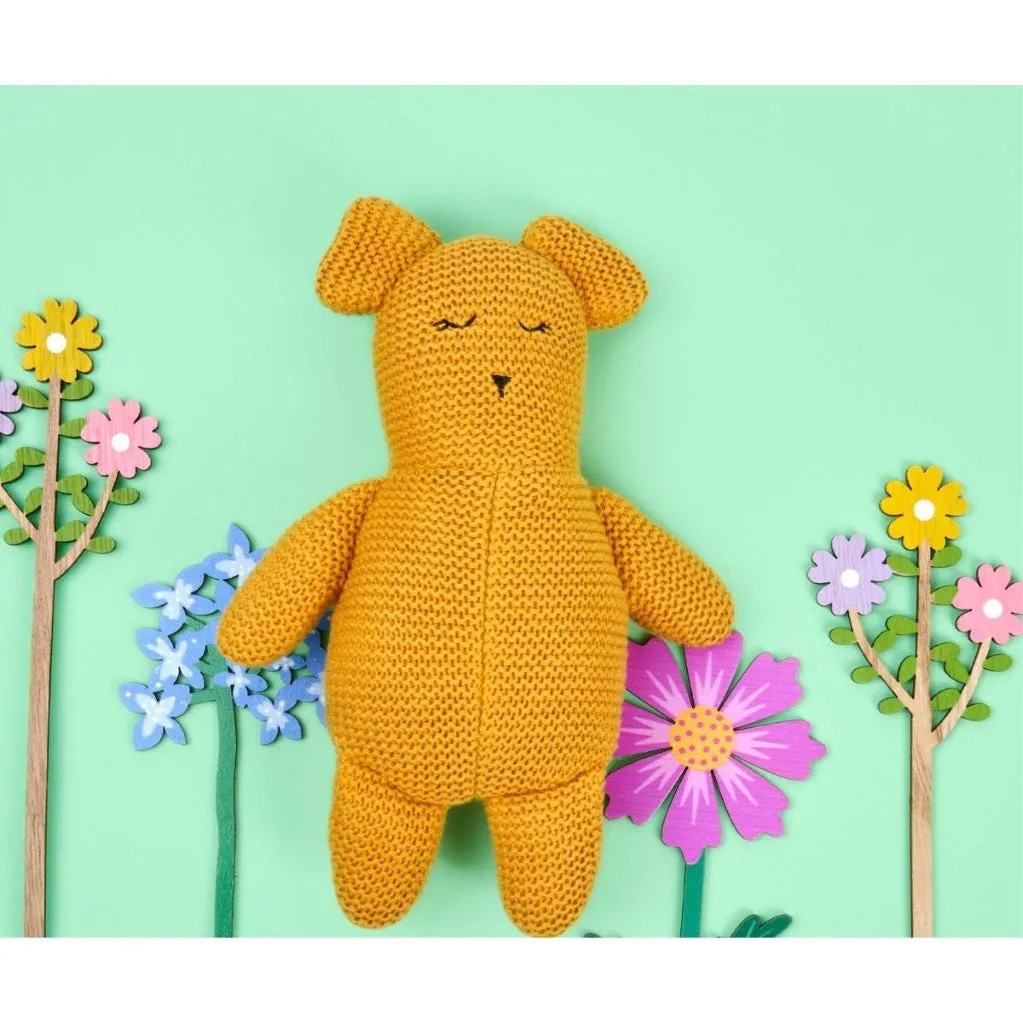 Isla the Organic Teddy Bear - Mustard