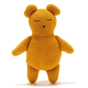 Isla the Organic Teddy Bear - Mustard