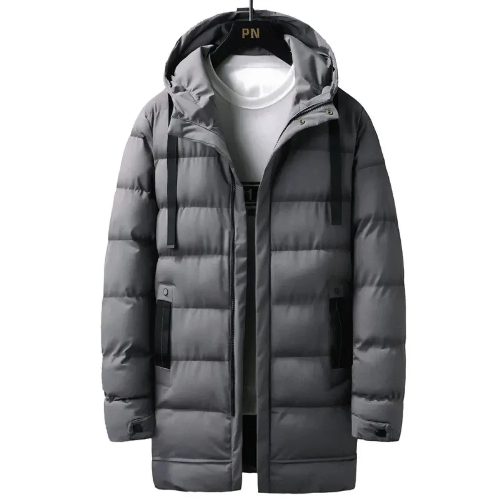 Jaap - Quilted winter jacket for men - detachable hood