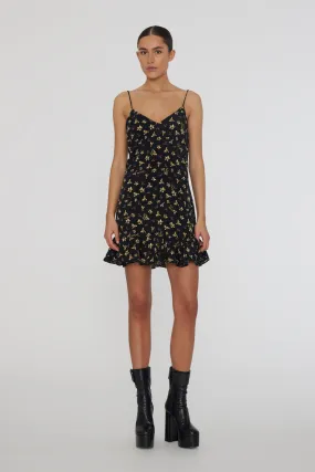 JACQUARD MINI SLIP DRESS