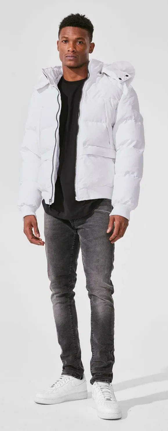 JORDAN CRAIG CROSS BAY BOMBER JACKET (WHITE)