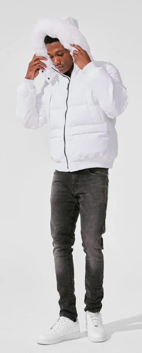 JORDAN CRAIG CROSS BAY BOMBER JACKET (WHITE)
