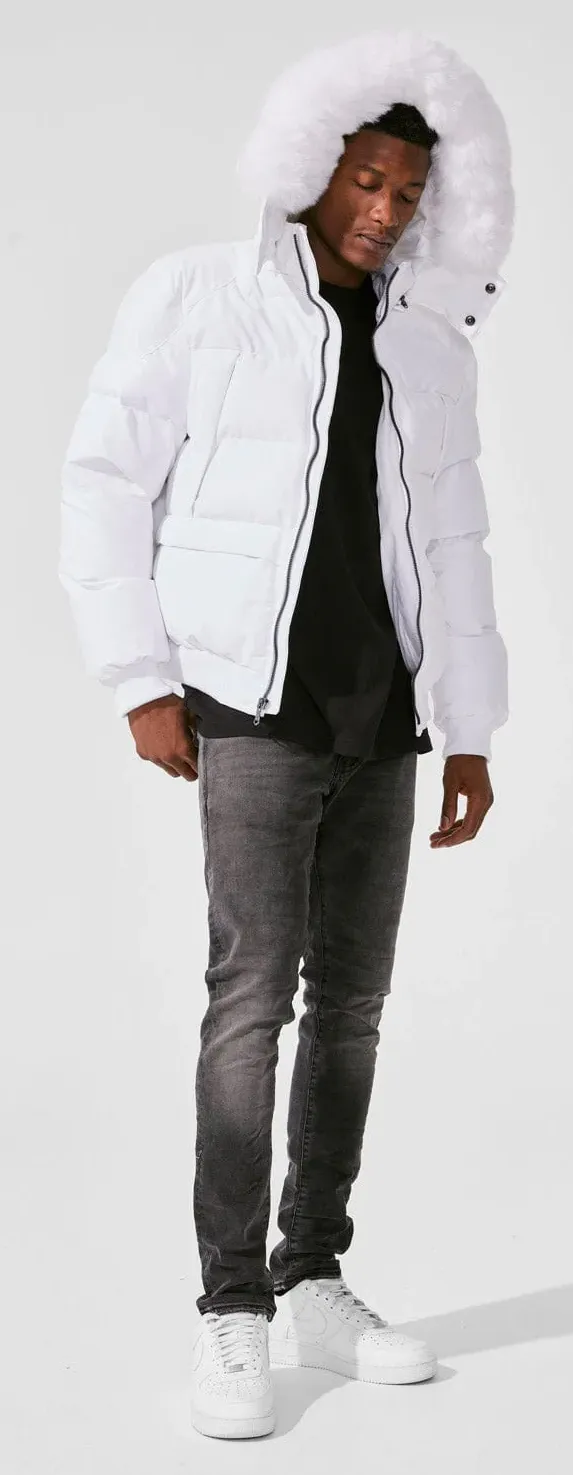 JORDAN CRAIG CROSS BAY BOMBER JACKET (WHITE)