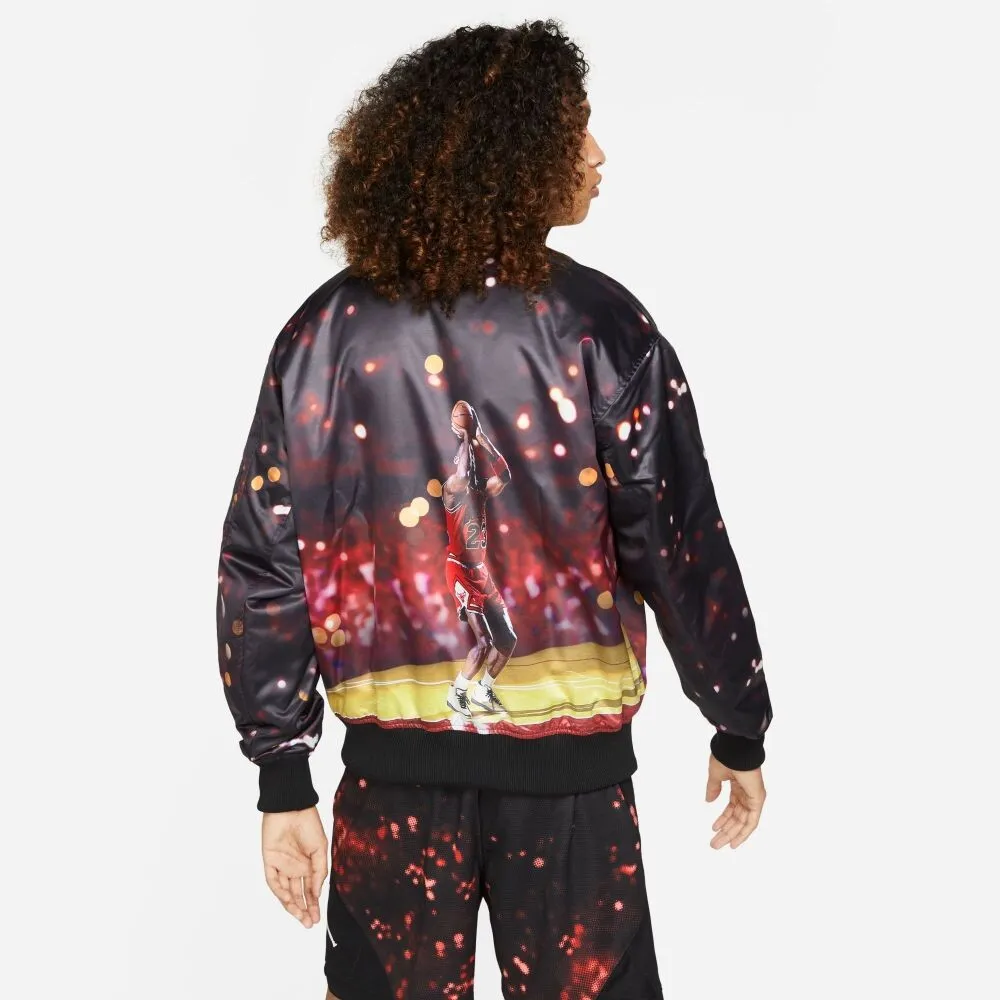 Jordan Jumpman MA-1 Graphic Men's Jacket Black-Red dc9654-010