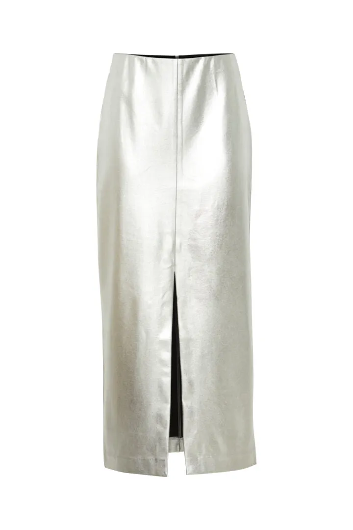 Kate Silver Metallic Skirt