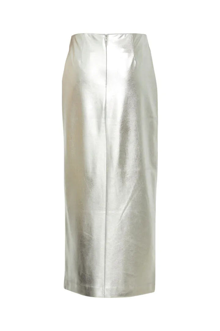 Kate Silver Metallic Skirt