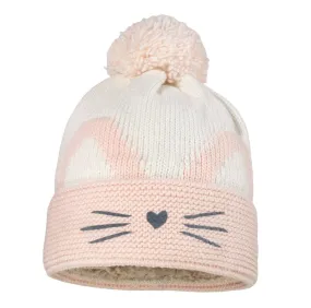 Kinder Bommelmütze Katze