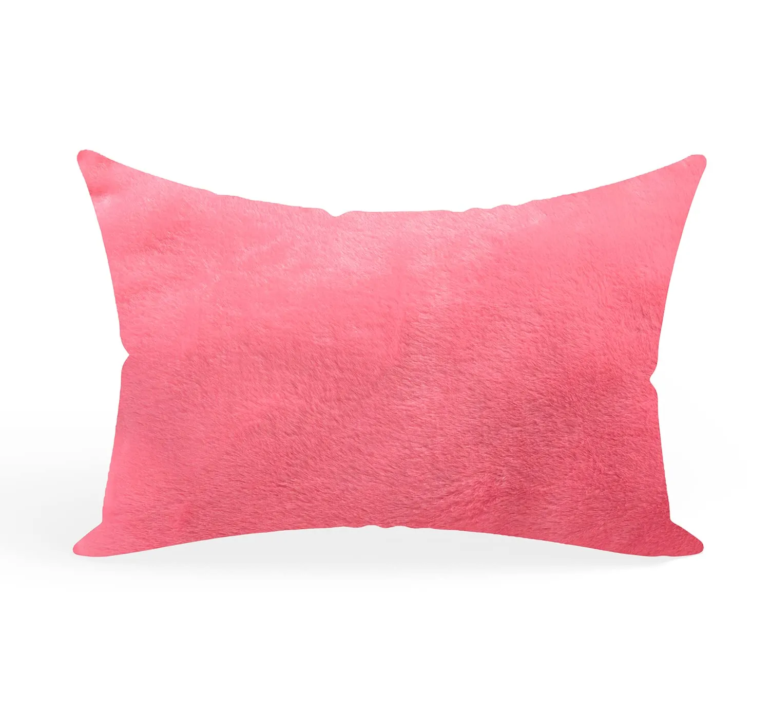 Kuber Industries Hello Teddy Design Baby Pillow|Velvet Super Soft Kids Pillow for Sleeping & Travel,12 x 18 Inch,(Pink)