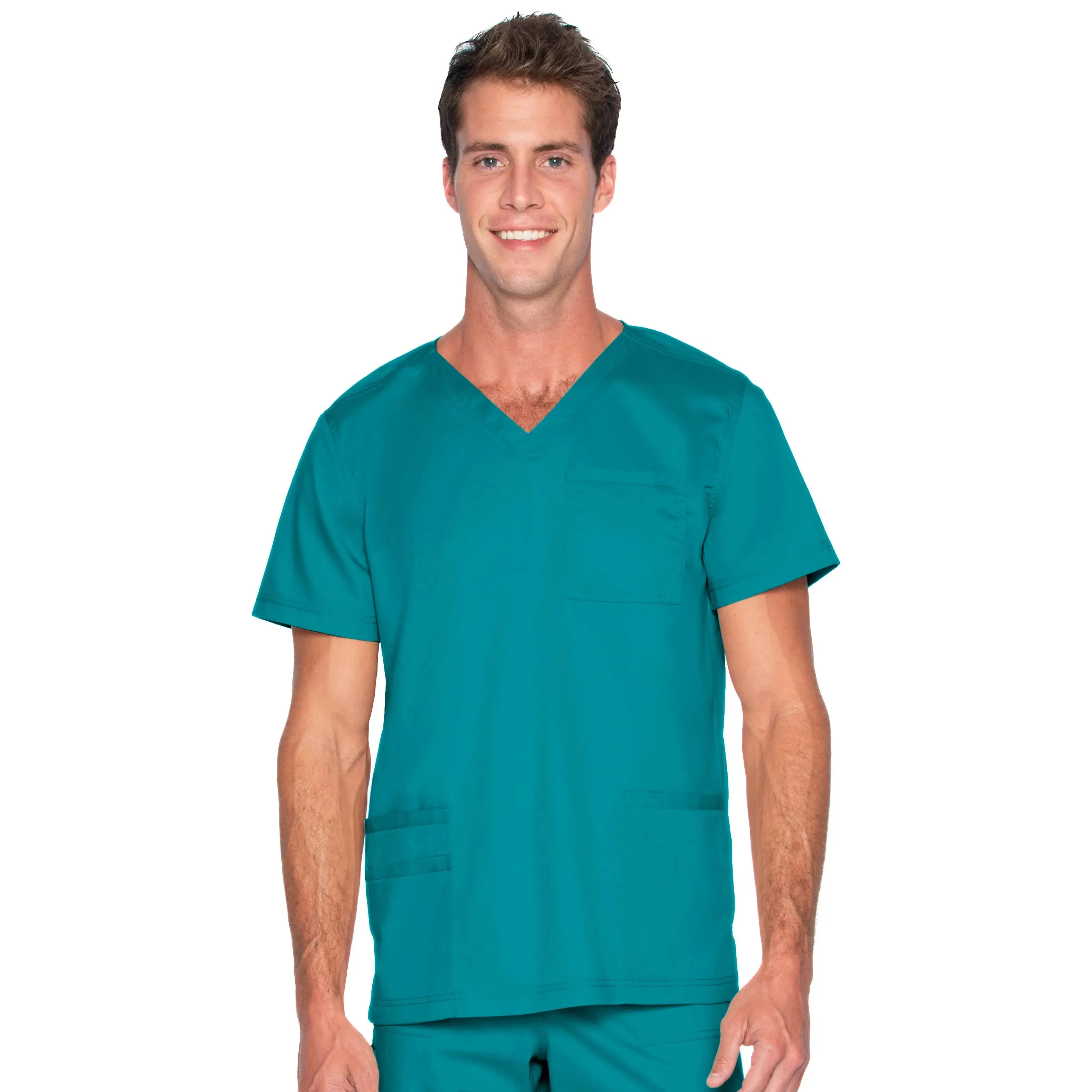 Landau ProFlex Men's 4-Pocket V-Neck Scrub Top