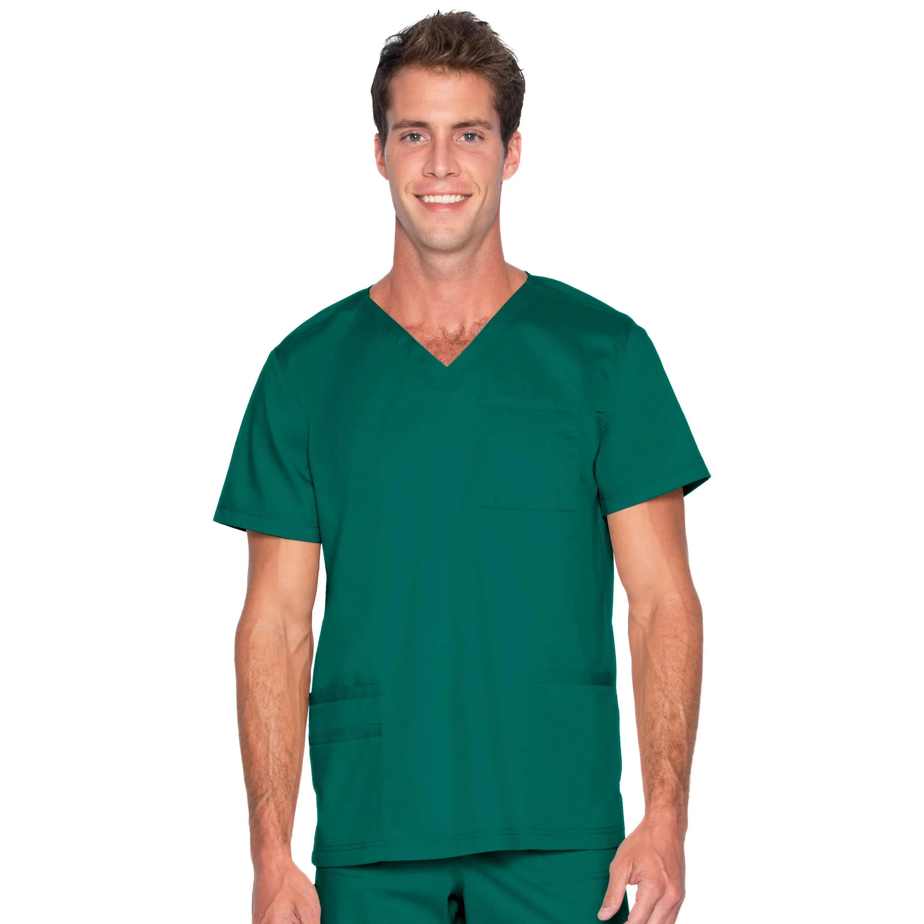 Landau ProFlex Men's 4-Pocket V-Neck Scrub Top