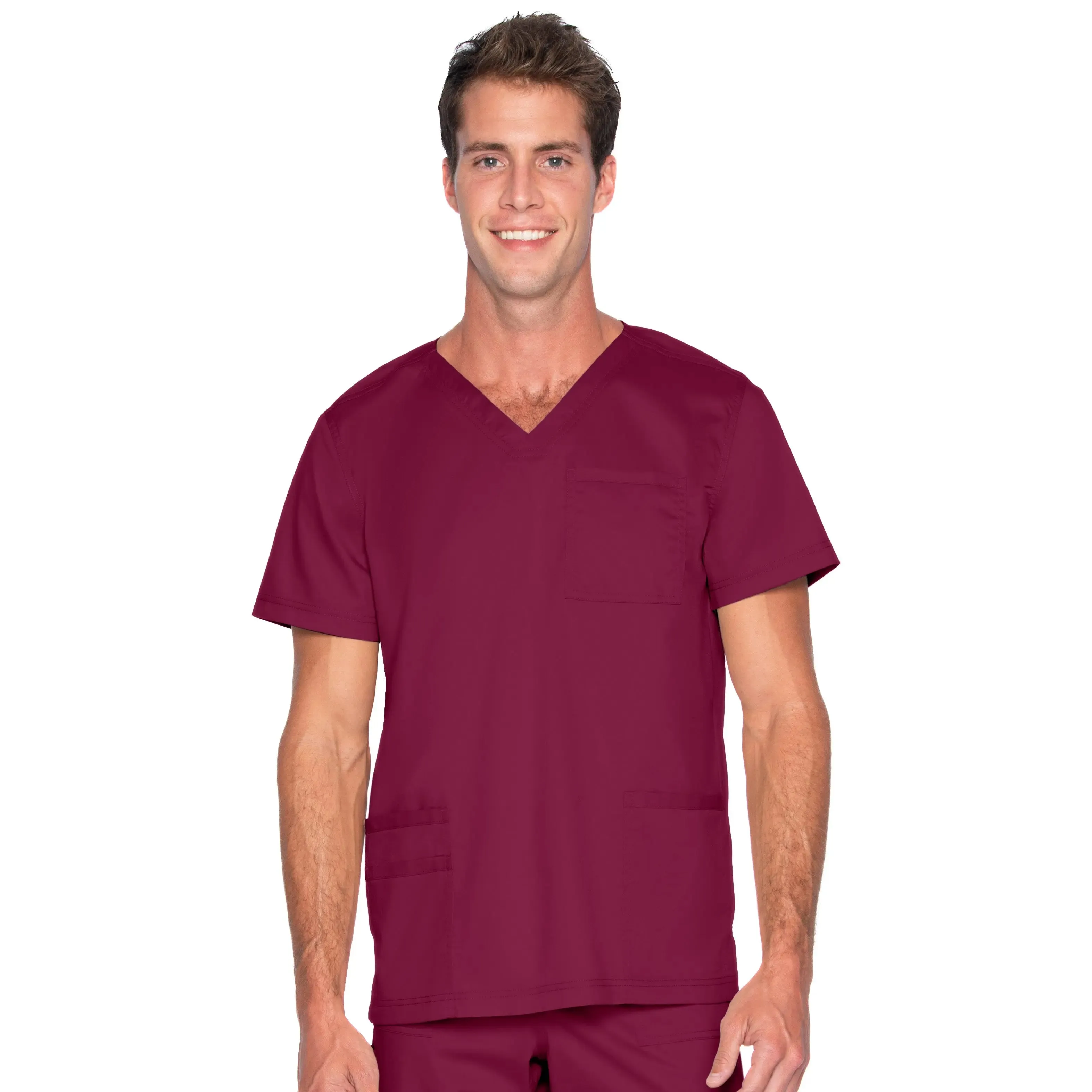 Landau ProFlex Men's 4-Pocket V-Neck Scrub Top