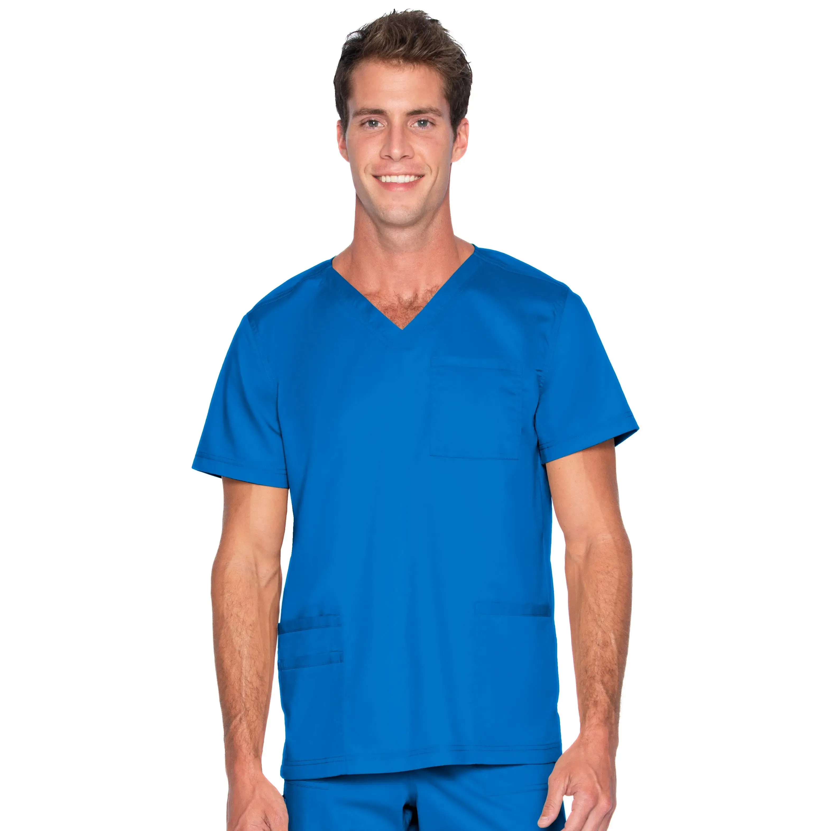 Landau ProFlex Men's 4-Pocket V-Neck Scrub Top