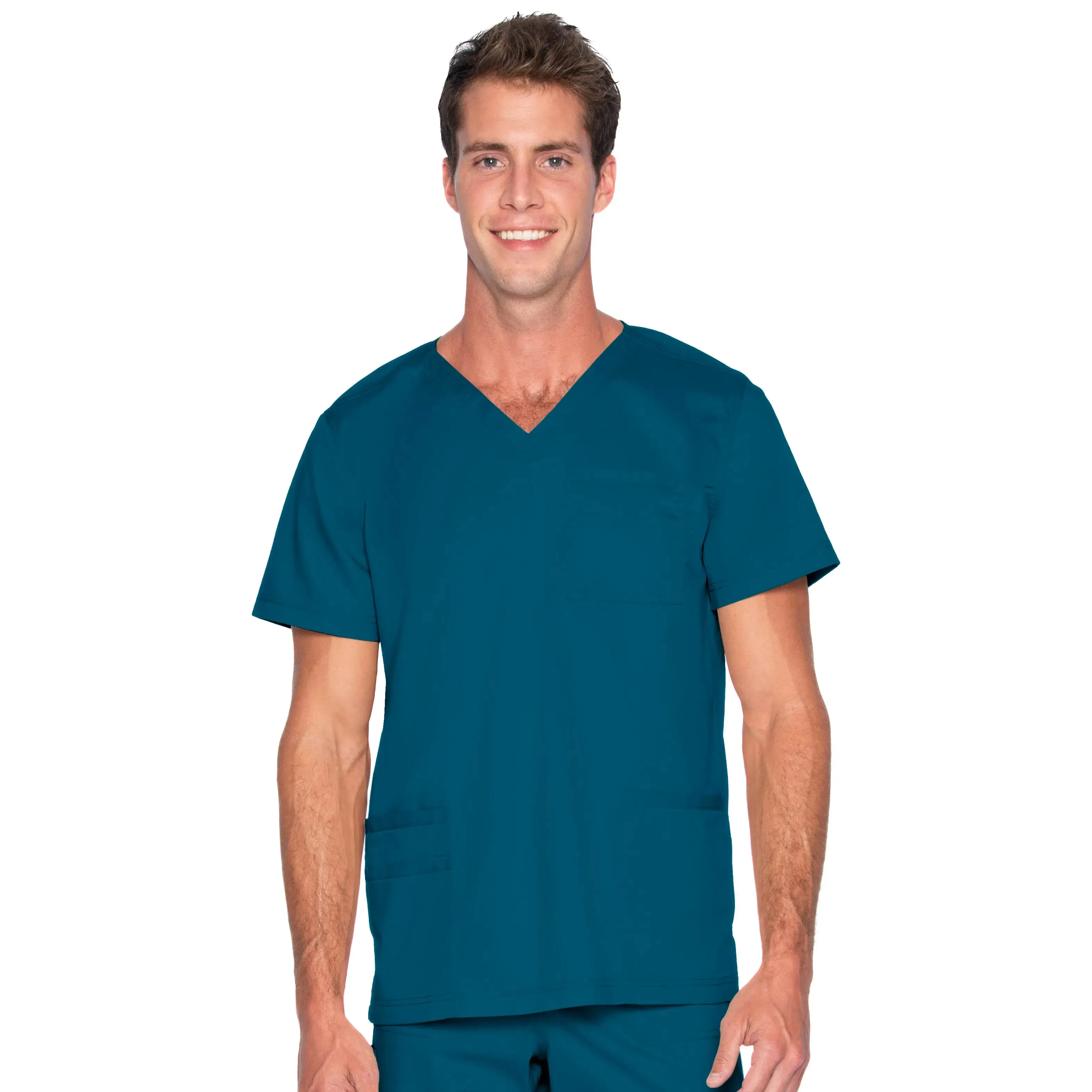 Landau ProFlex Men's 4-Pocket V-Neck Scrub Top