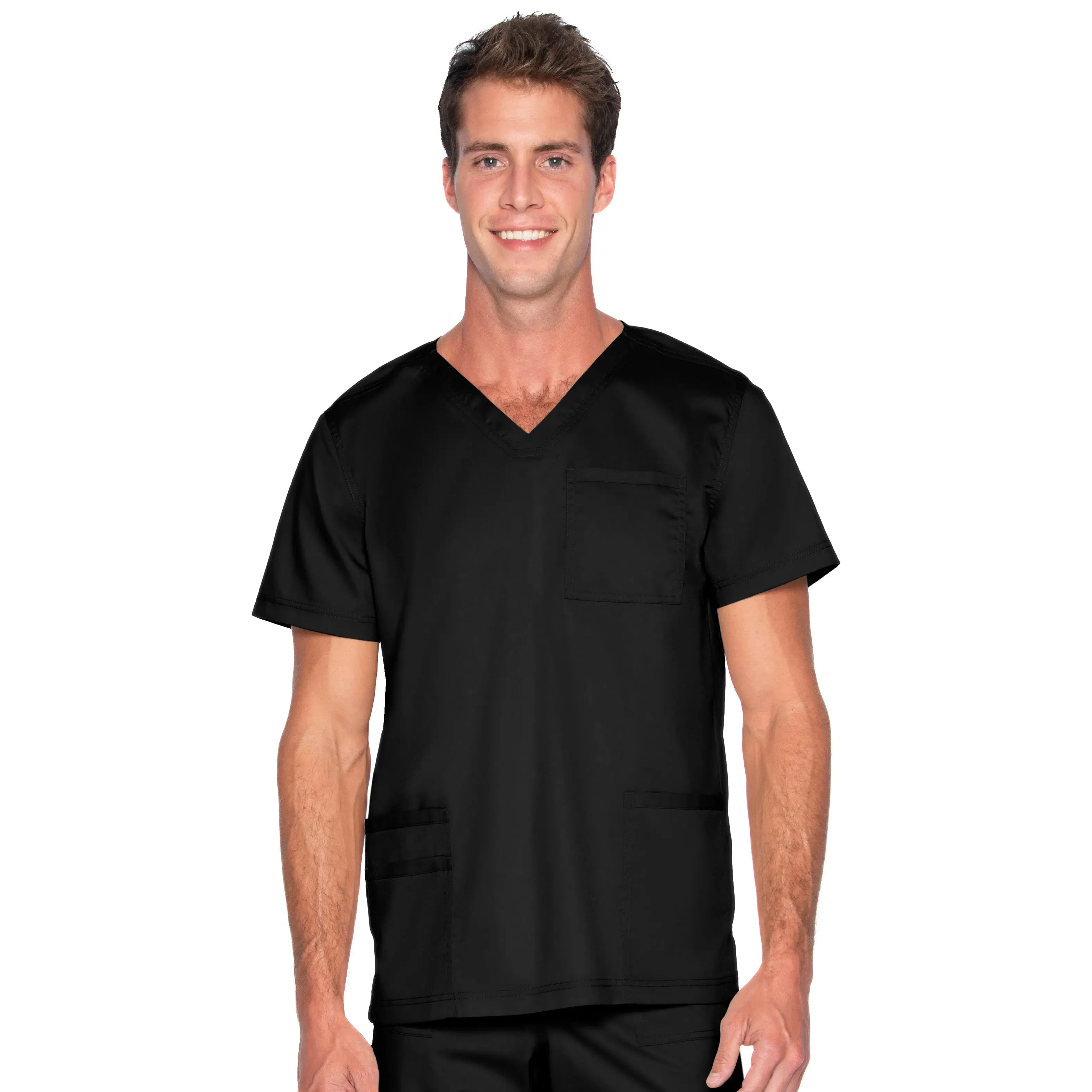 Landau ProFlex Men's 4-Pocket V-Neck Scrub Top