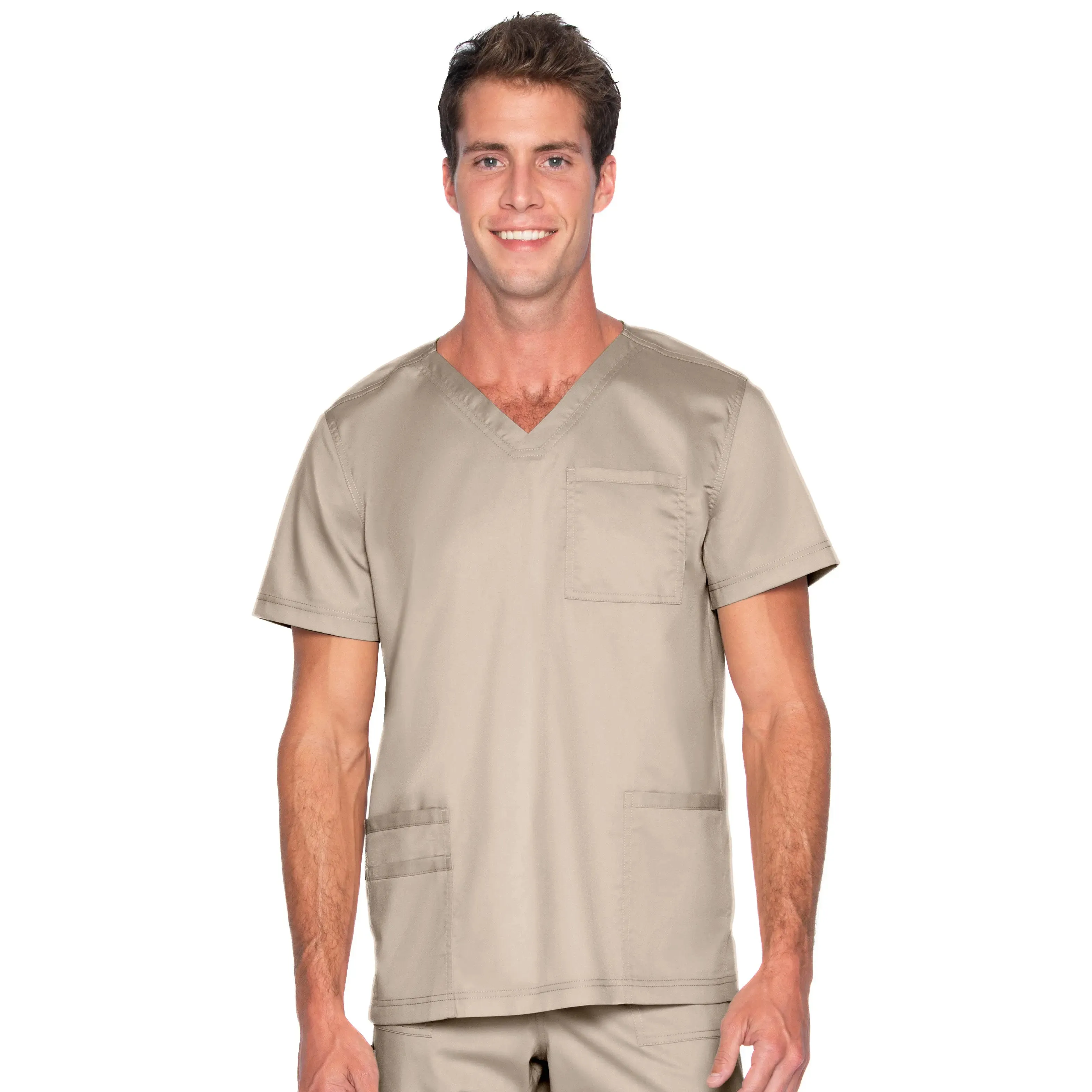 Landau ProFlex Men's 4-Pocket V-Neck Scrub Top