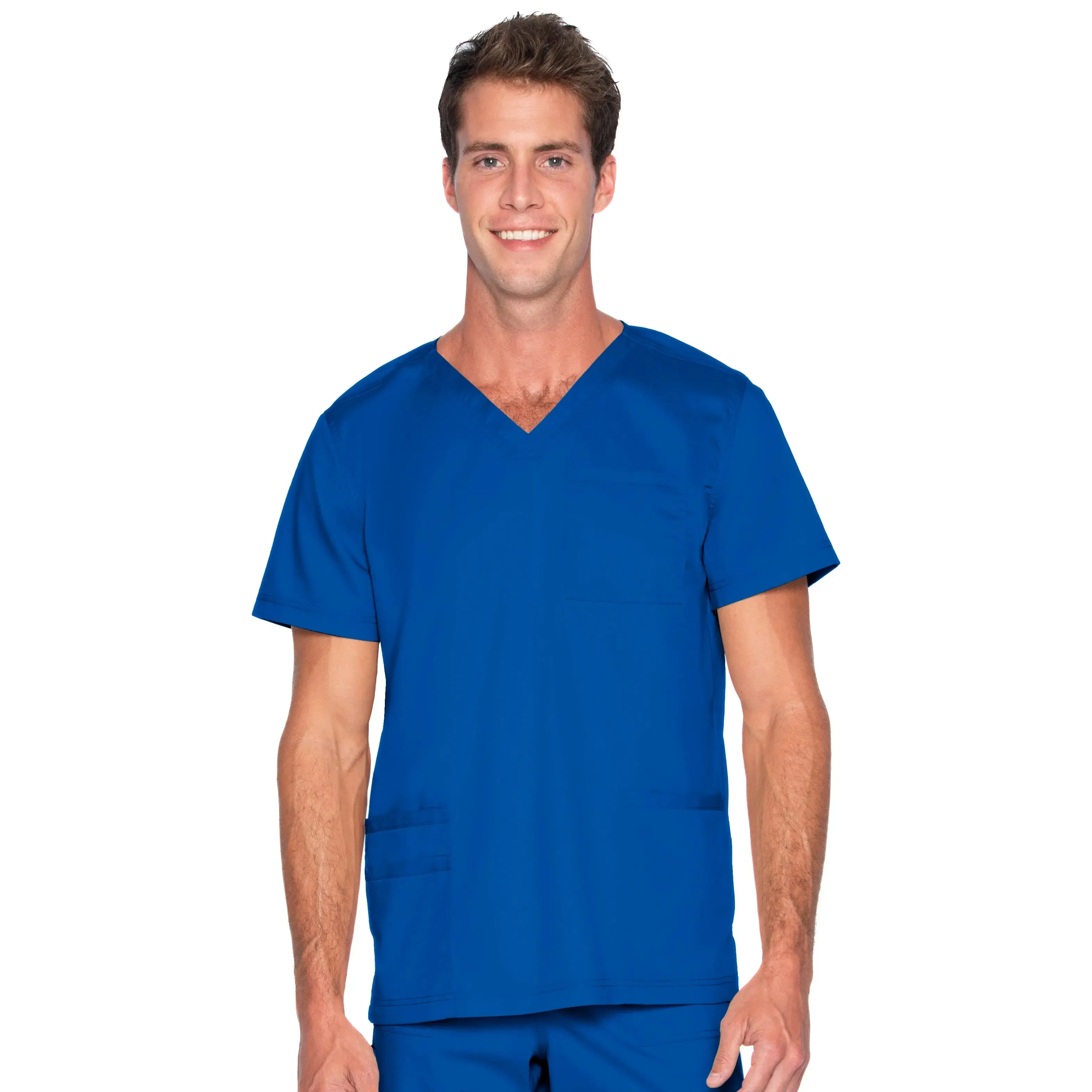 Landau ProFlex Men's 4-Pocket V-Neck Scrub Top