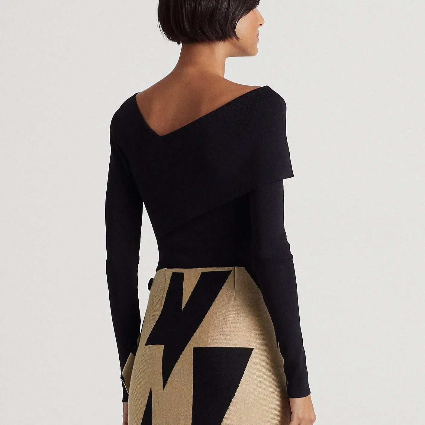 Lauren Ralph Lauren Asymmetrical Long-Sleeve Jumper