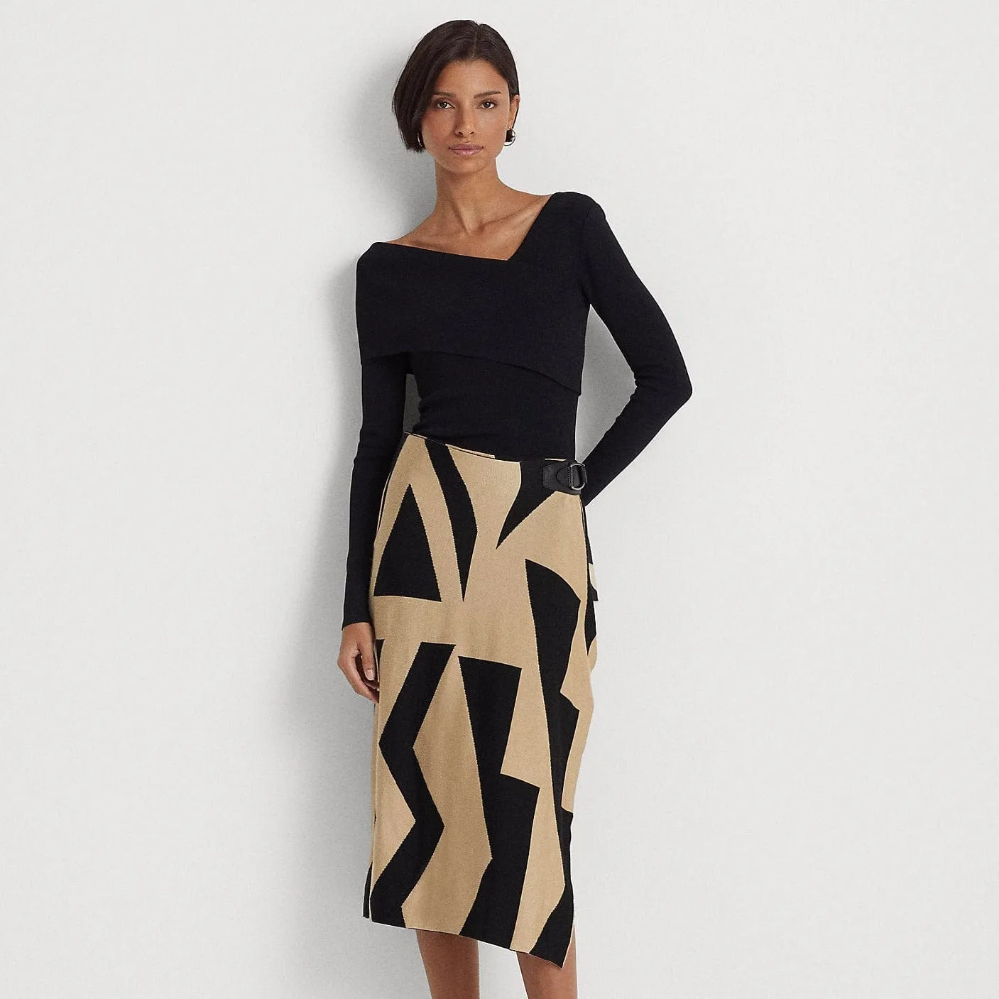 Lauren Ralph Lauren Asymmetrical Long-Sleeve Jumper