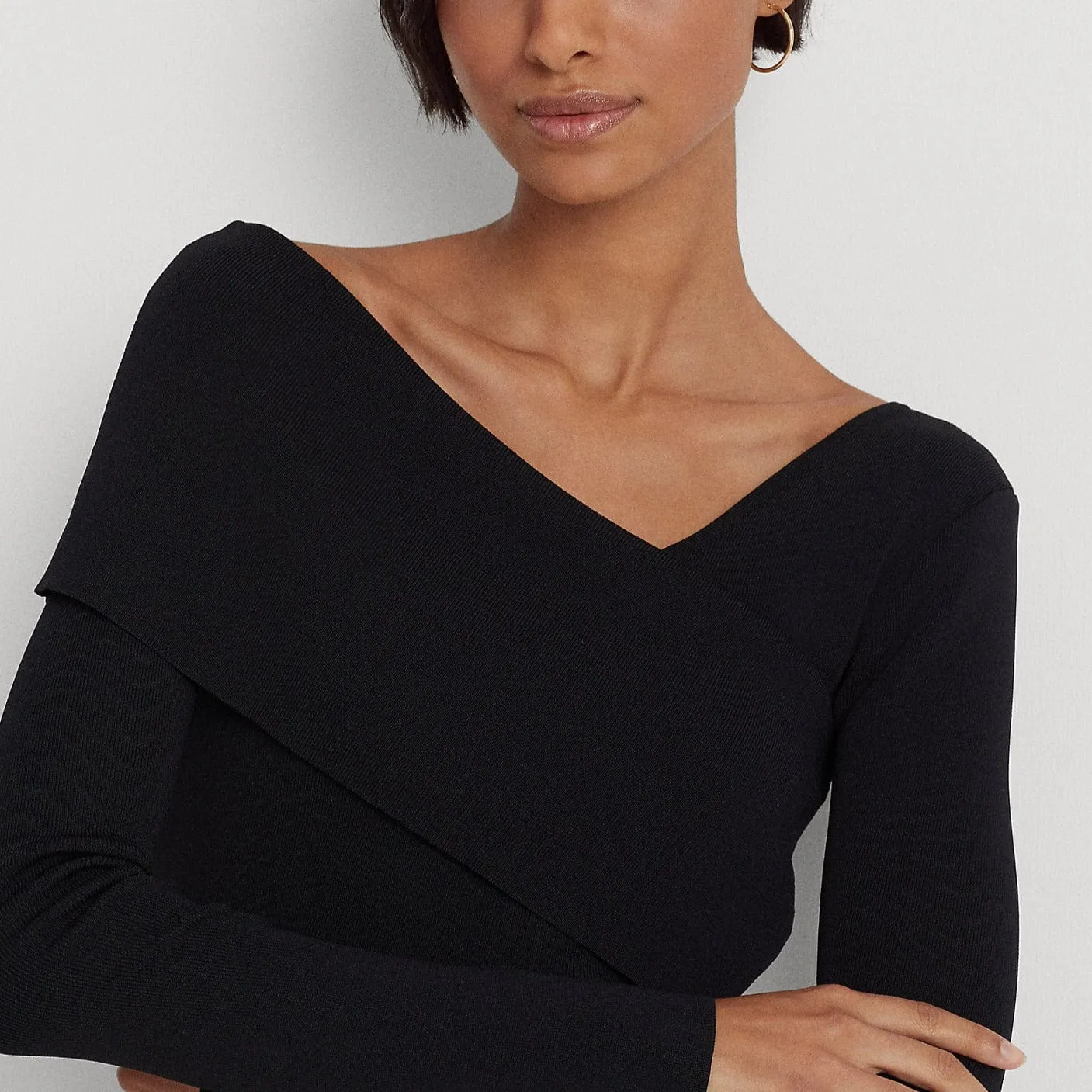 Lauren Ralph Lauren Asymmetrical Long-Sleeve Jumper
