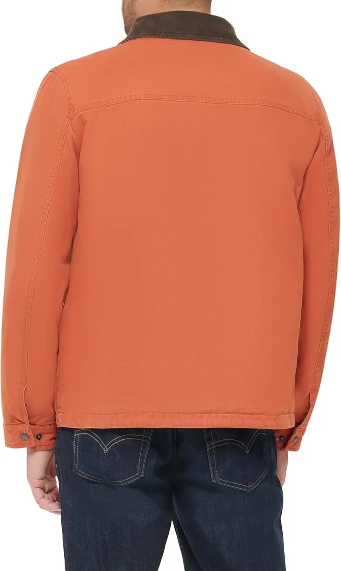 Levi's Men's Cotton Workwear Four Pocket Field Jacket Orange XXL