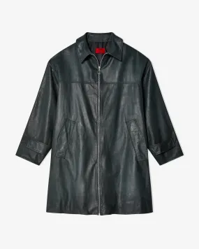 Liberal Youth Ministry - Men's Punk Leather Coat - (Black)
