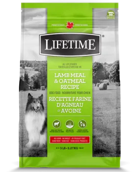 Lifetime All Life Stages Lamb & Oatmeal Dog Food 2.27kg/5lb
