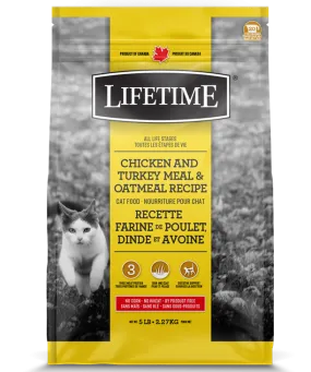Lifetime Chicken & Turkey Meal Oatmeal Cat Food 6.5kg/14.3lb