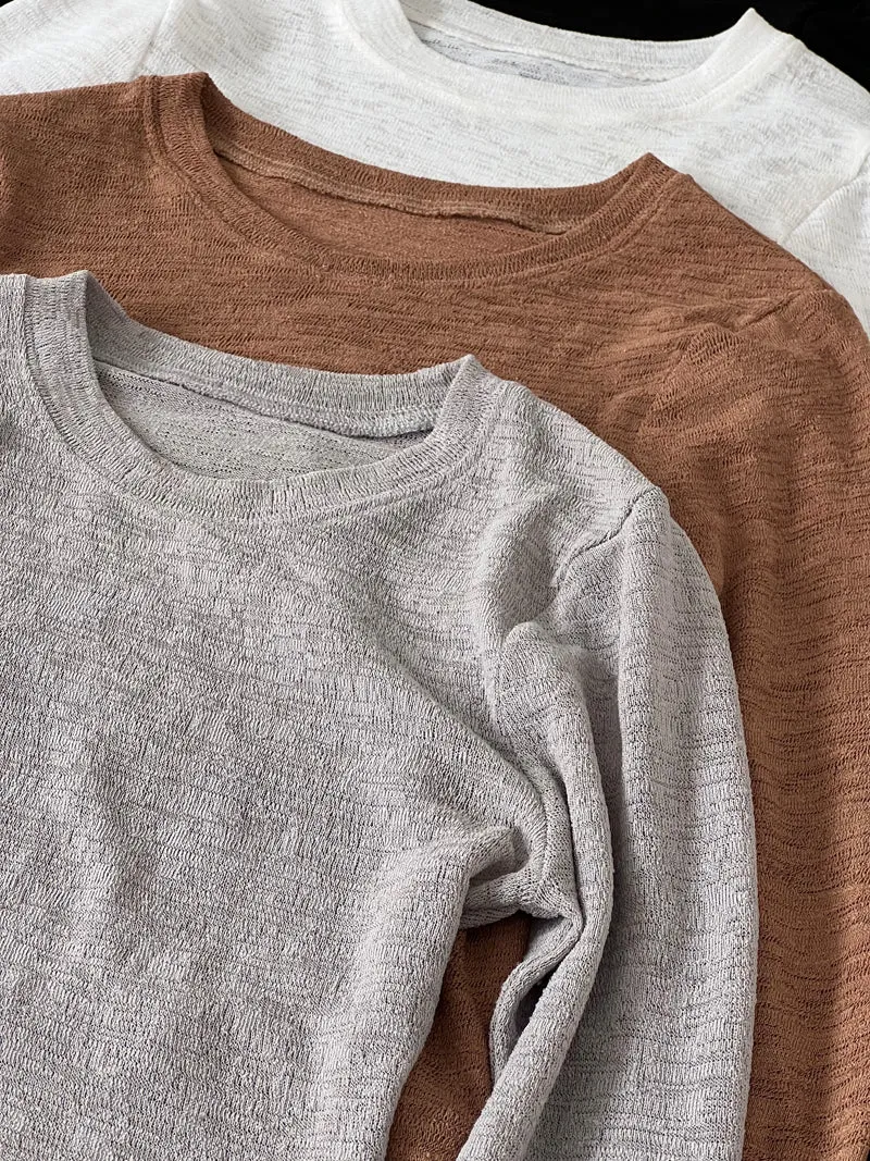 Lilian See Through Solid Color Long Sleeve Top
