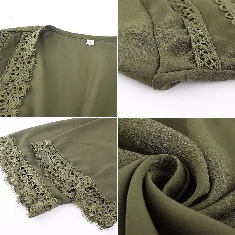 Long Maxi Dress / Cardigan. Khaki or Mustard Yellow