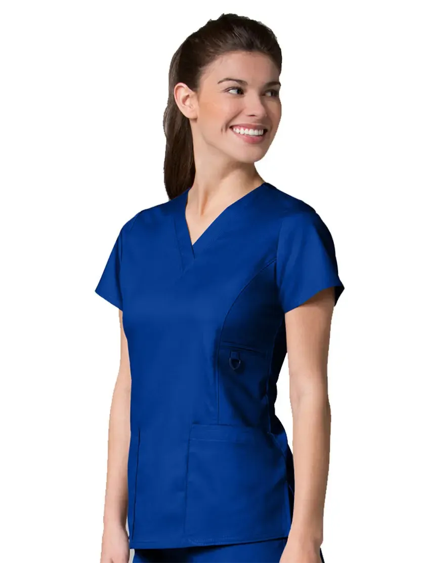 Maevn V-Neck Pocket Scrub Top