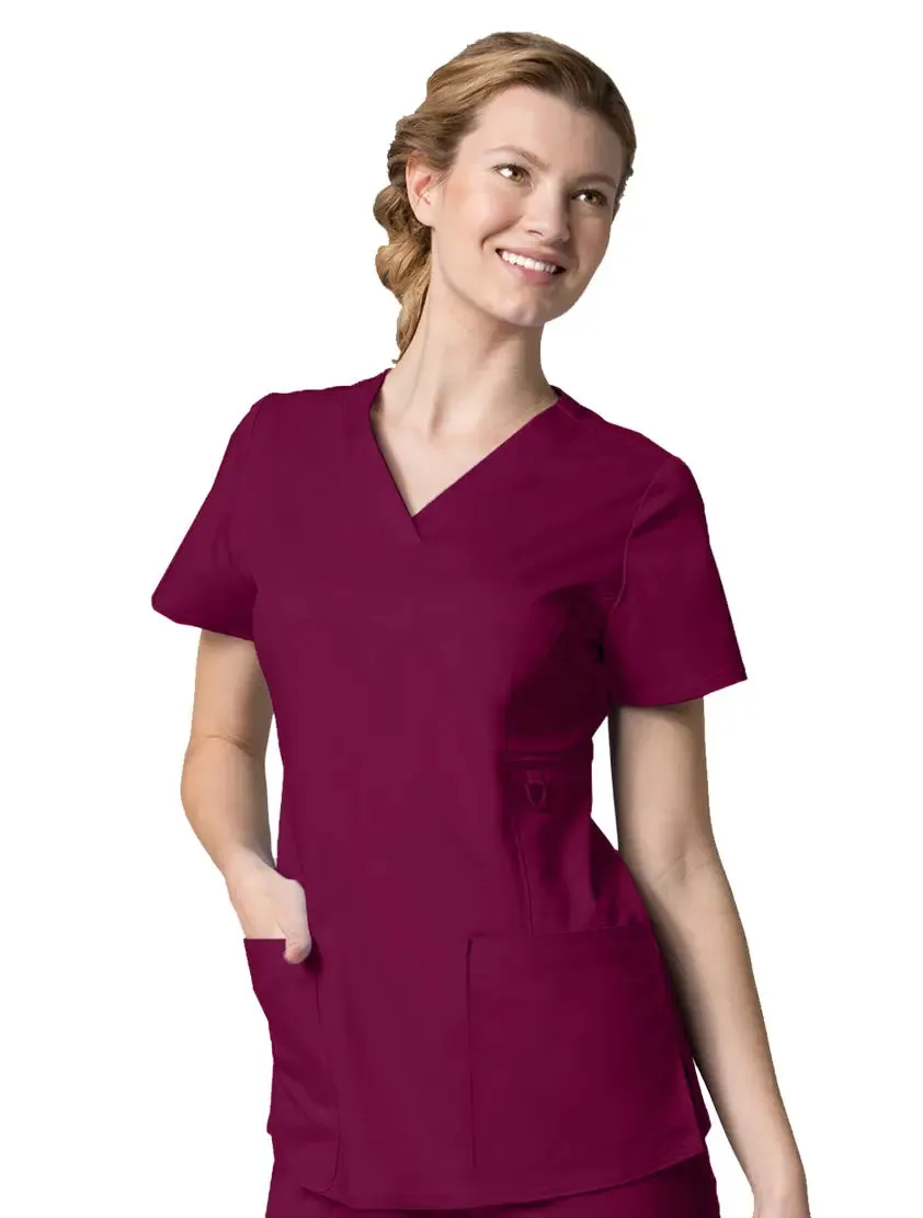 Maevn V-Neck Pocket Scrub Top