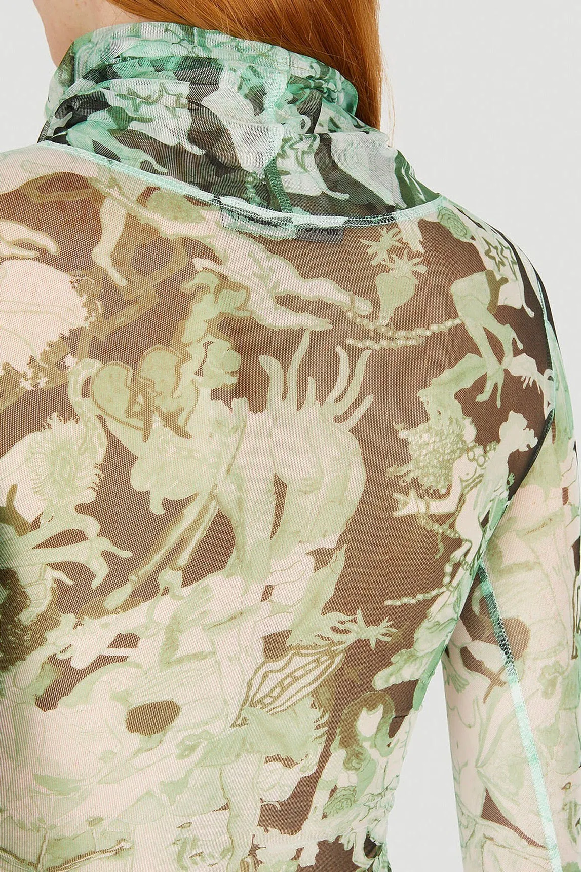 Marco Rambaldi - Second Skin Turtleneck: Green Collage