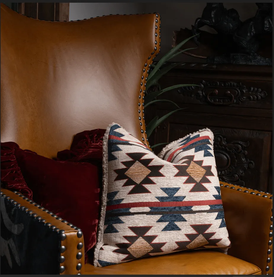 Mariella Chenille Teddy-Backed Pillow
