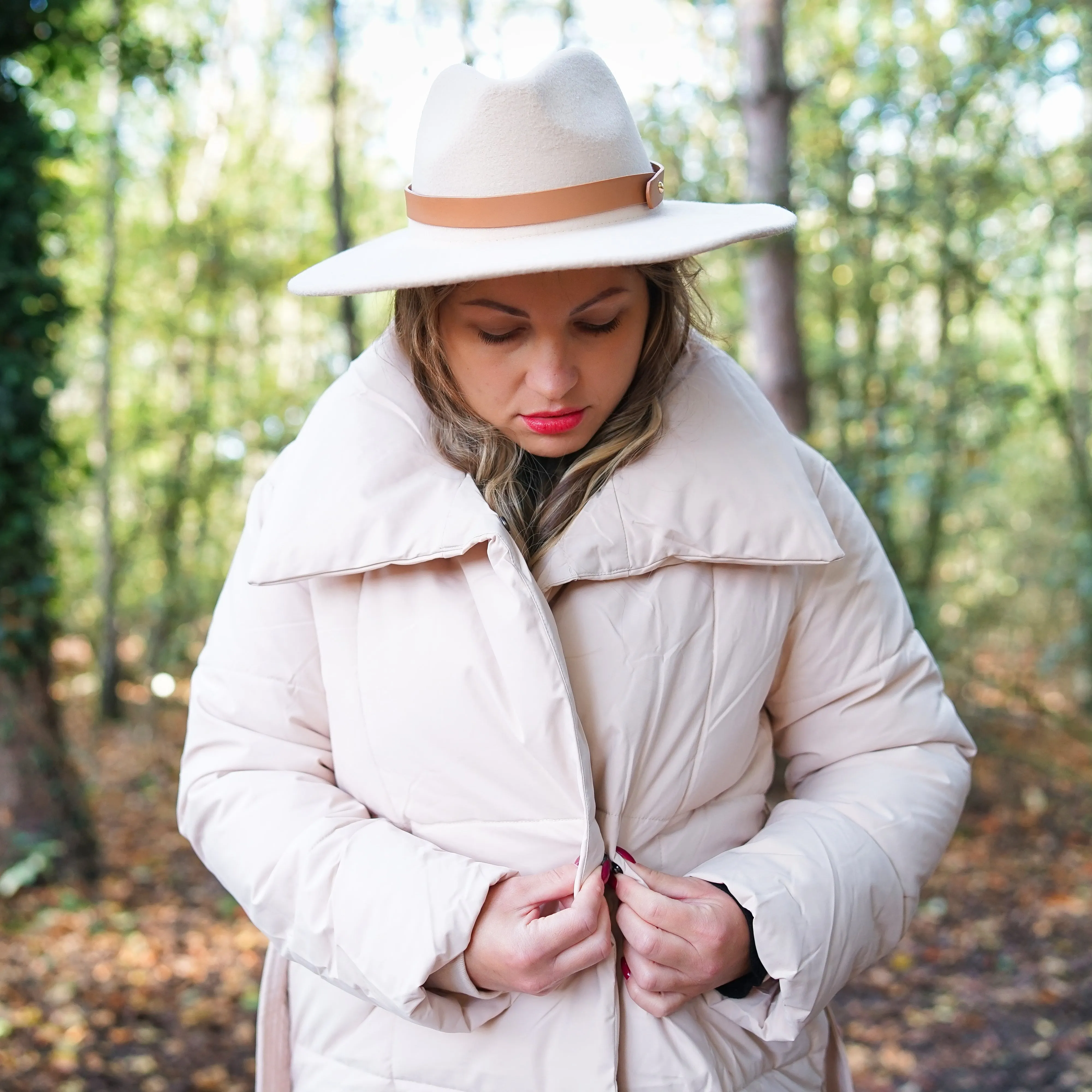 Maxi Longline Puffer Winter Jacket-Beige