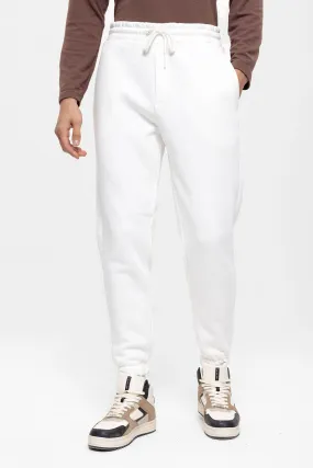 Men's Ecru Tracksuit with Elastic Legs - Wessi