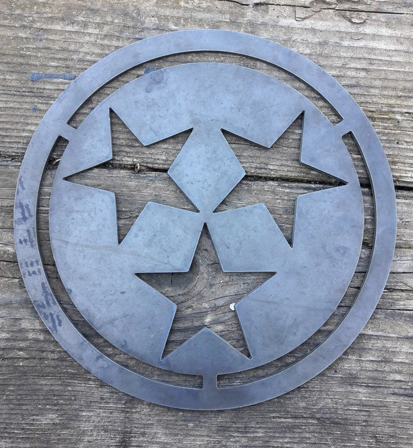 Metal Tristar Made in Tennessee - Custom Size Tristar - Steel Tri Star Gift
