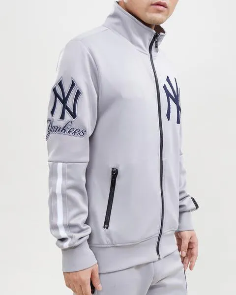 MLB NEW YORK YANKEES CLASSIC MEN'S TRACK JACKET (GRAY)