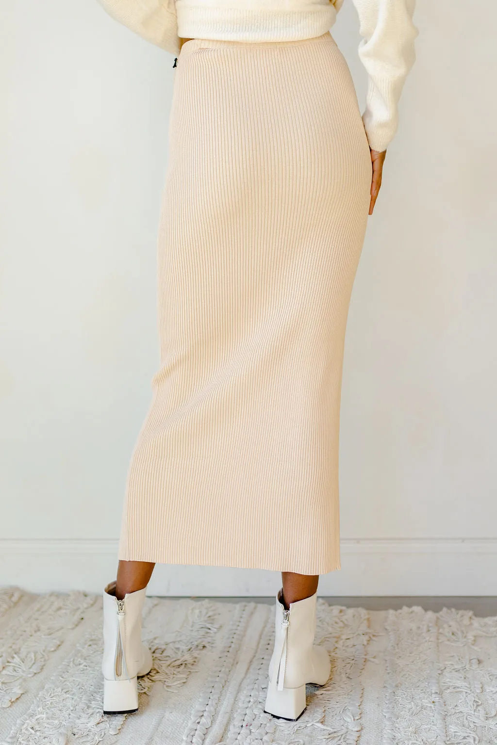 mona knit maxi skirt