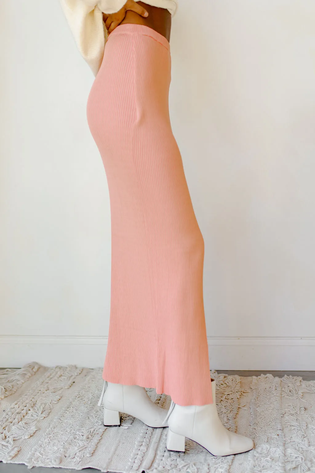 mona knit maxi skirt