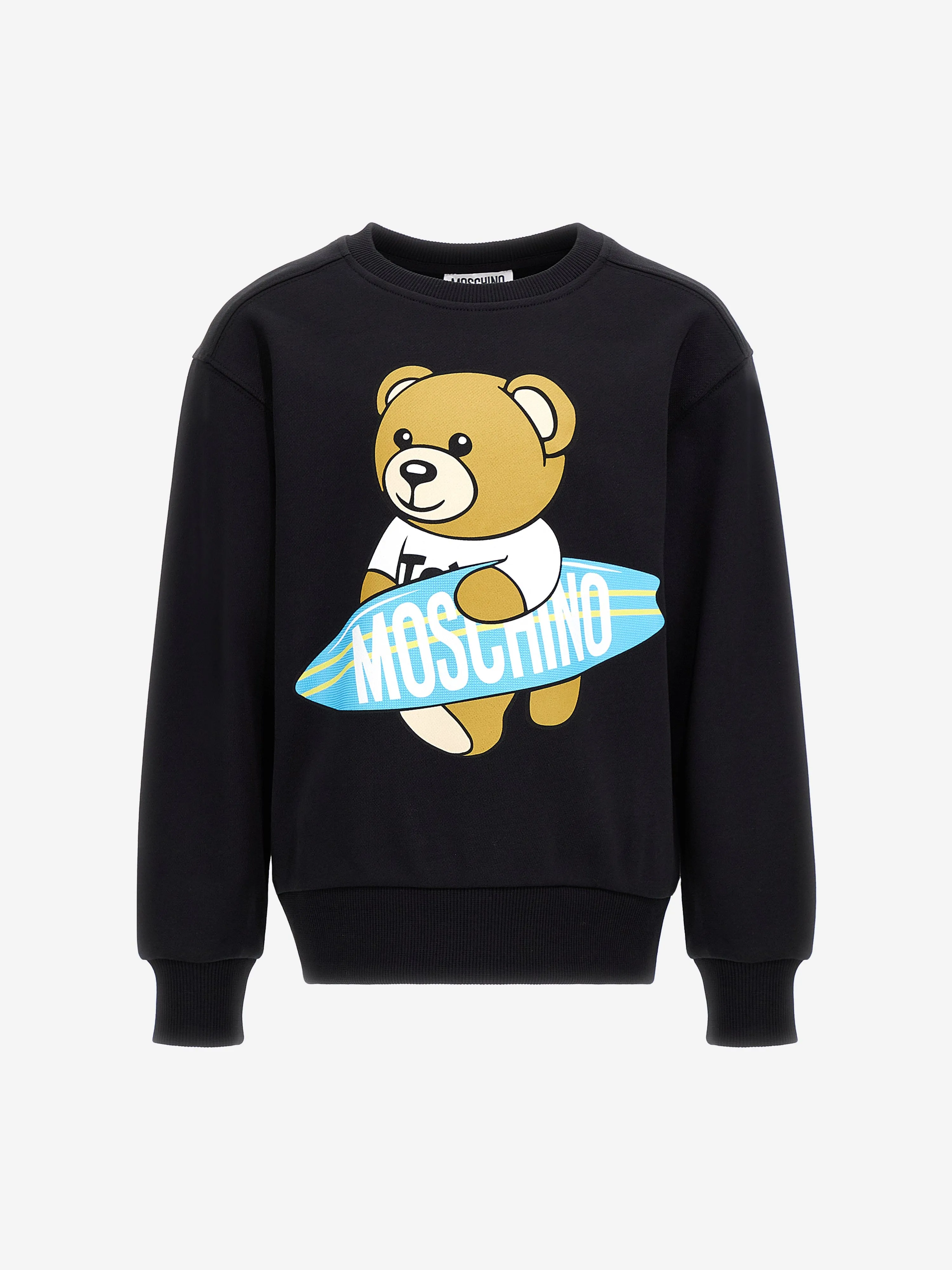 Moschino Kids Teddy Surfer Sweatshirt in Black