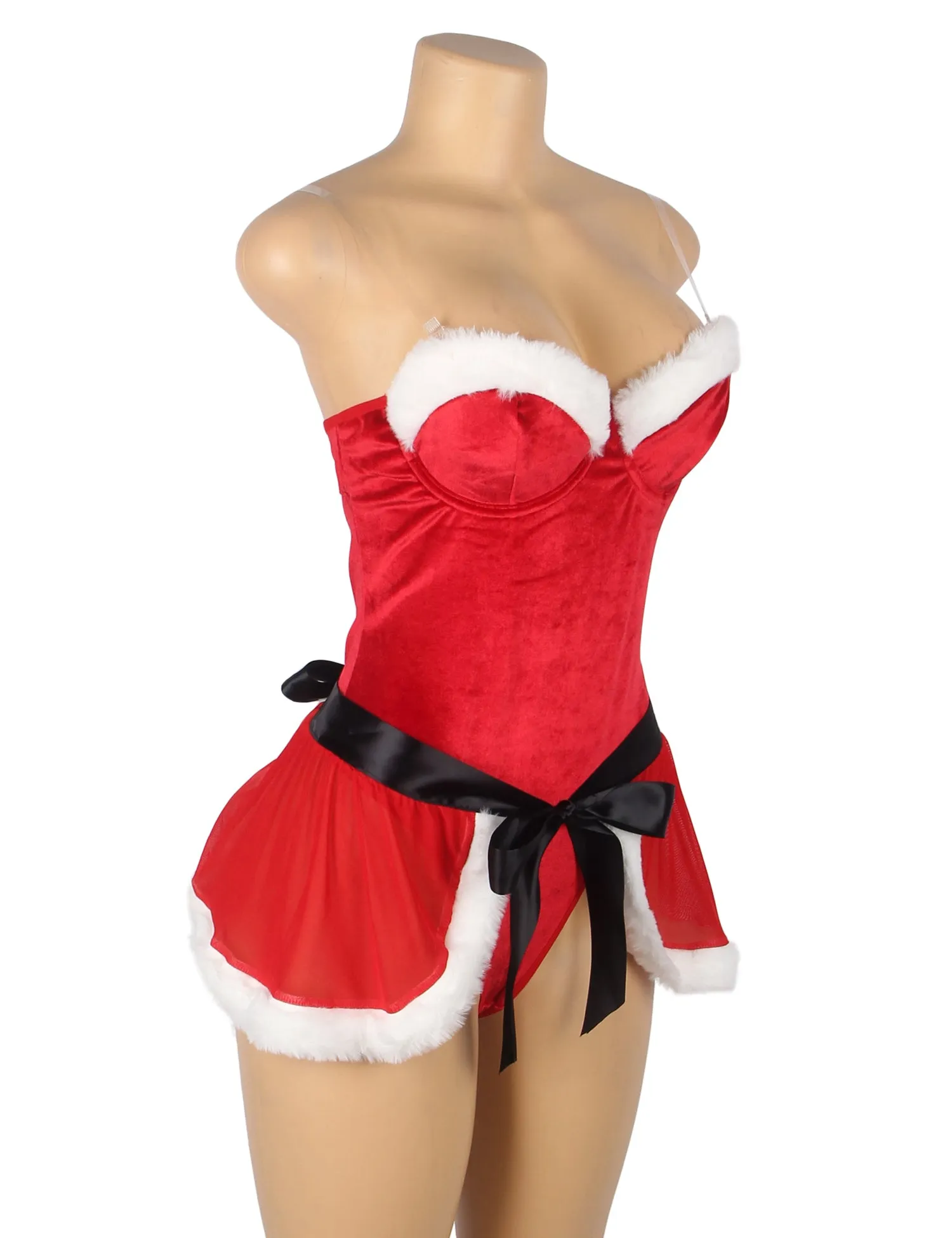 Mrs. Clause Teddy-Doll Playset