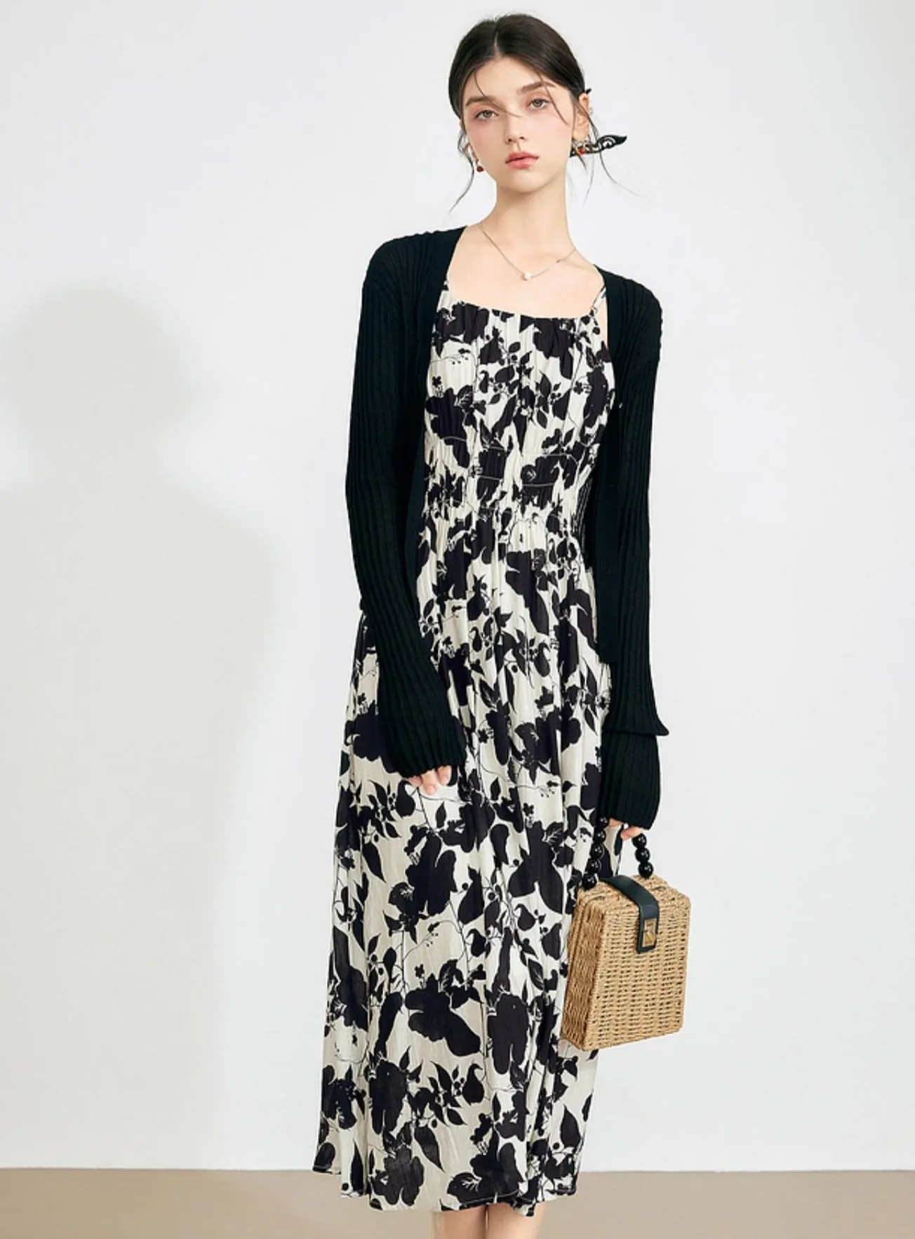 National Style Ink Slip Dress