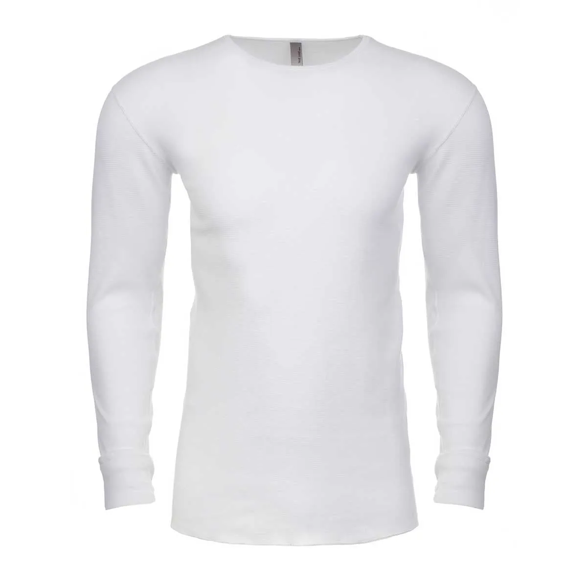 Next level Men's White Blended Thermal Tee