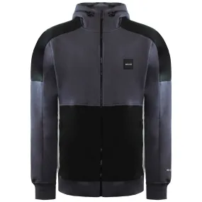 Nicce District Mens Black/Grey Track Jacket