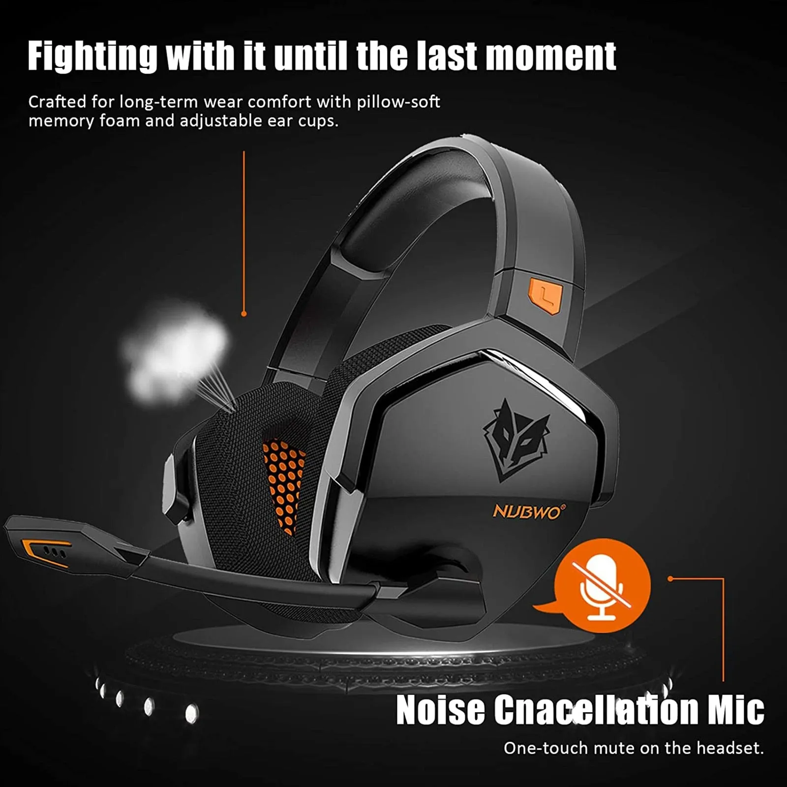 NUBWO G06 2.4G Wireless Gaming Headset