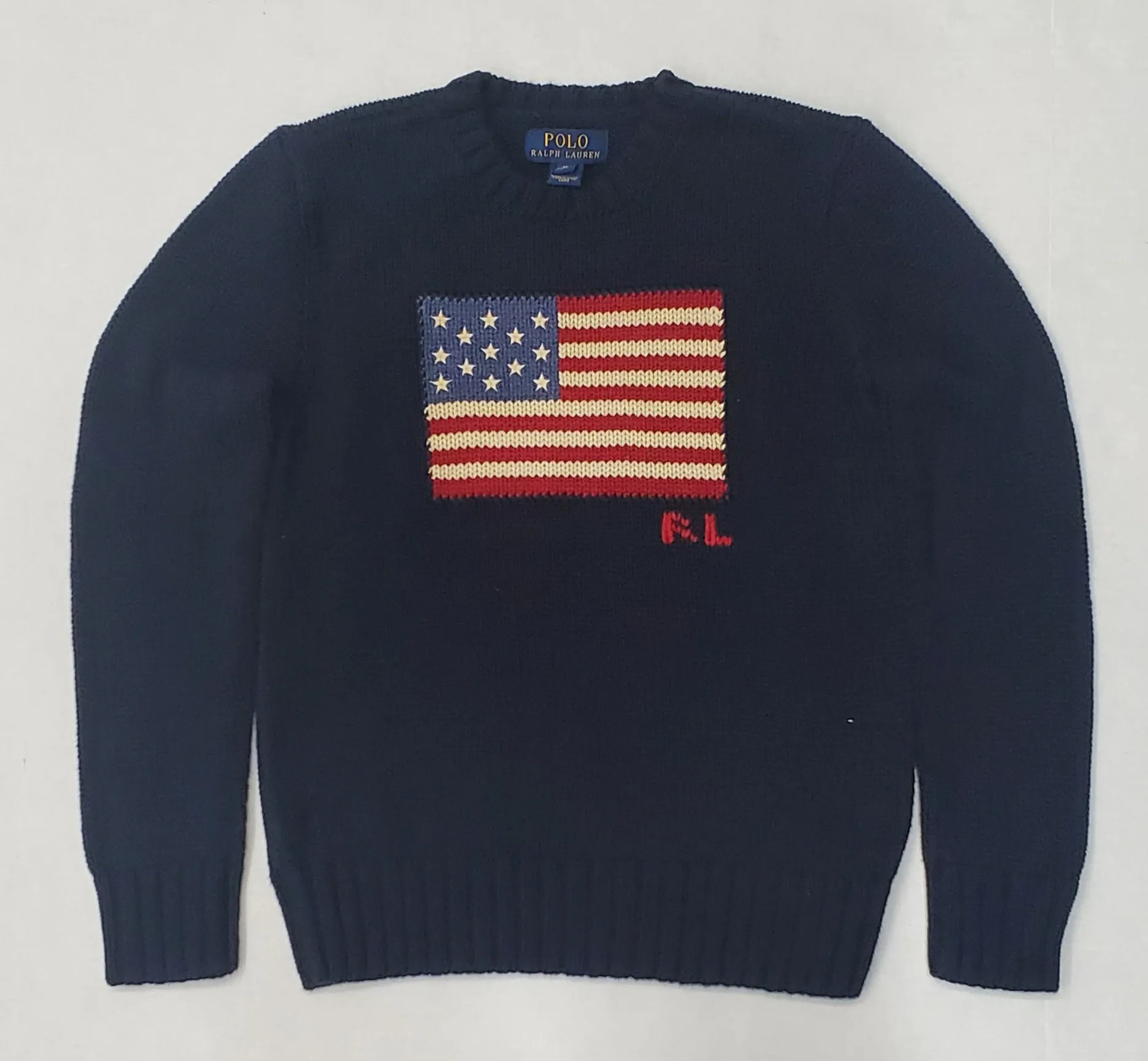 Nwt Kids Polo Ralph Lauren American Flag Knit Sweater (2T-7)