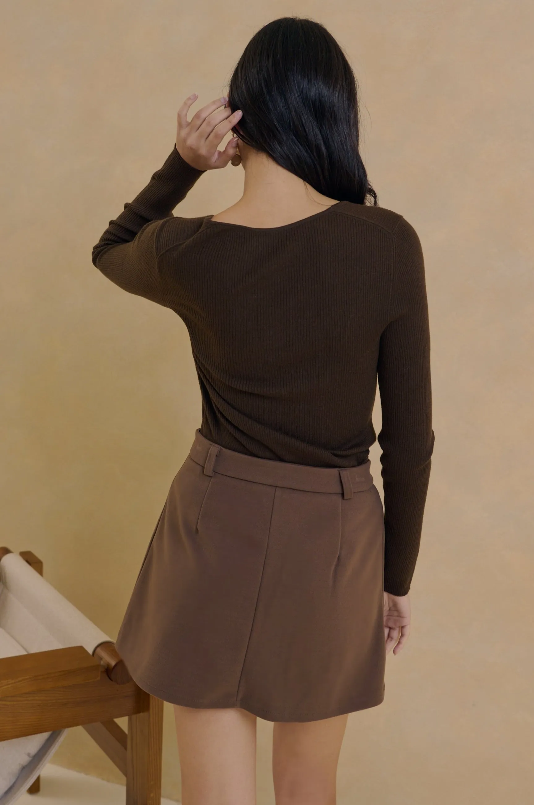 Olive earth soft knit sweater