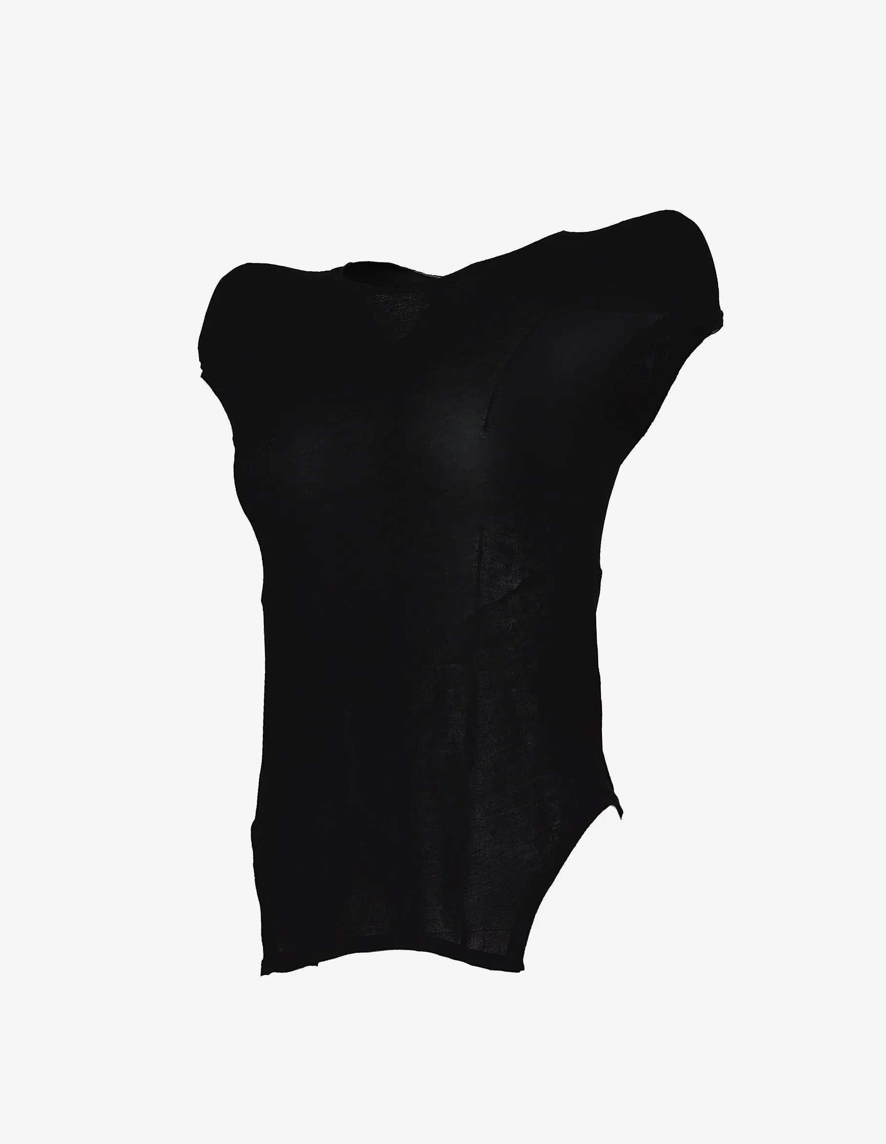Padded-shoulder T-shirt